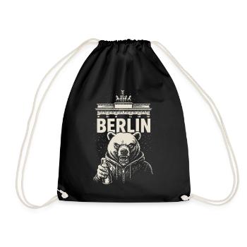 Berlin Rebel - Drawstring Bag - black - Front