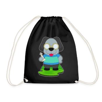 Chien Pièces d’échecs Queen Chess - Sac de sport léger - noir - Devant