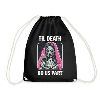Mariée ou L’enterrement de vie de garçon Cadeau Zombie Bride - Sac de sport léger - noir - Devant
