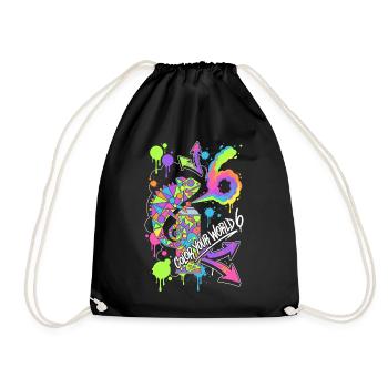 Colorez votre monde 6 Caméléon - Sac de sport léger - noir - Devant