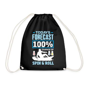 Surfing Surfboarder Bodyboarder - Drawstring Bag - black - Front