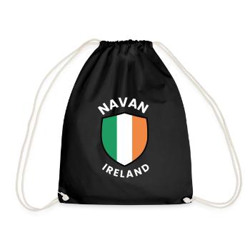 Navaner Schild von Irland - Turnbeutel - Schwarz - Vorne