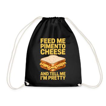 Sandwich au fromage piment piment Fromage Fromage Cadeaux - Sac de sport léger - noir - Devant