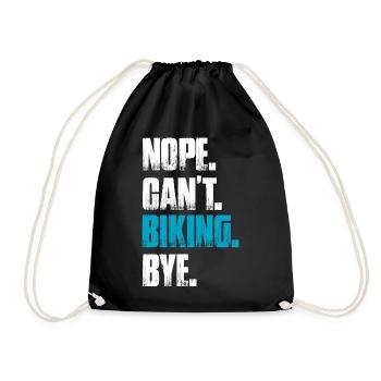 Nope can't biking Fahrrad Mountainbike Downhill - Turnbeutel - Schwarz - Vorne