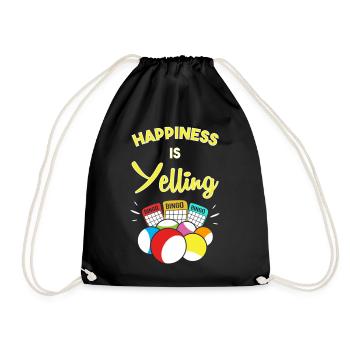 Bingo - Drawstring Bag - black - Front