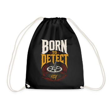 Metal Detector Treasure Hunt - Drawstring Bag - black - Front