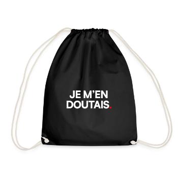 Je m’en doutais - Sac de sport léger - noir - Devant