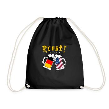 Cheers! Cheers Beer Festival American German - Drawstring Bag - black - Front