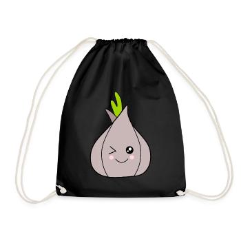 Onion Garlic Costume Carnival Carnival Vegetables - Drawstring Bag - black - Front