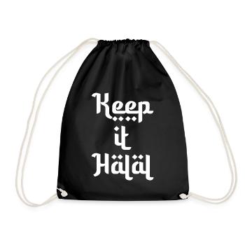 Gardez-le cadeau halal - Sac de sport léger - noir - Devant