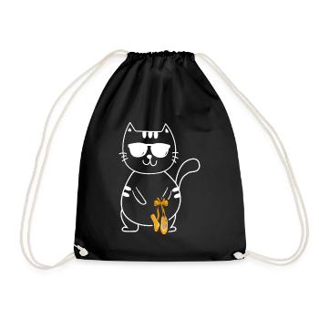 Ballet Ballerina Ballet Dancer - Drawstring Bag - black - Front