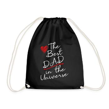 The Best DAD in the Universe - Drawstring Bag - black - Front