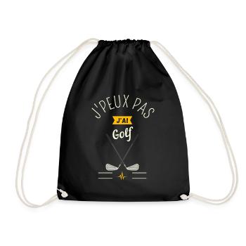 J'Peux Pas J'Ai Golf - Sac de sport léger - noir - Devant