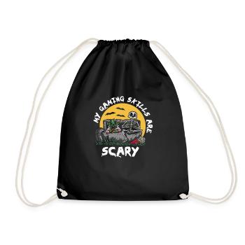 Mes compétences de jeu sont effrayantes Halloween - Sac de sport léger - noir - Devant