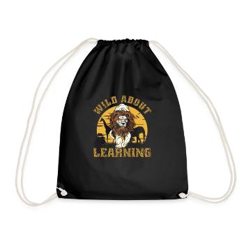Wild About Learning Lehrer Schule Pre-K Tier - Turnbeutel - Schwarz - Vorne