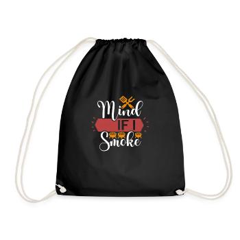 Mind If I Smoke Ribs Grill BBQ Short Ribs Rack - Turnbeutel - Schwarz - Vorne
