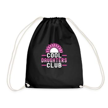 Cool Aunts Club Groovy Retro Tante Muttertag - Turnbeutel - Schwarz - Vorne