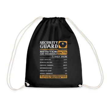 Protection de la sécurité Sarcasme Quart de nuit - Sac de sport léger - noir - Devant