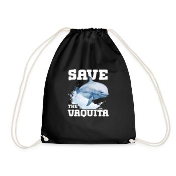 Rettet Den Vaquita-Schweinswal Cochito - Turnbeutel - Schwarz - Vorne