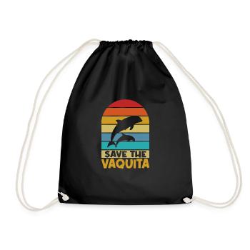 Rettet Den Vaquita-Schweinswal Cochito - Turnbeutel - Schwarz - Vorne