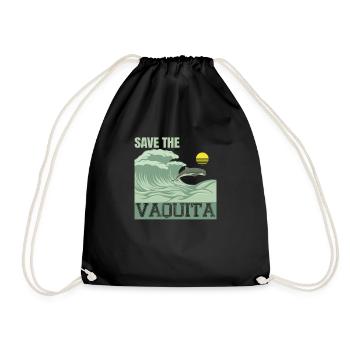 Rettet Den Vaquita-Schweinswal Cochito - Turnbeutel - Schwarz - Vorne