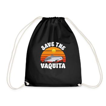 Rettet Den Vaquita-Schweinswal Cochito - Turnbeutel - Schwarz - Vorne