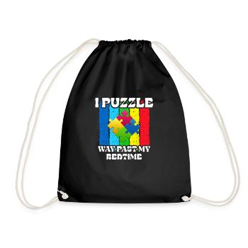 Je suis perplexe bien au-delà de l’heure du coucher - Sac de sport léger - noir - Devant
