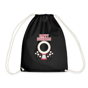 Happy SongCrane Fest Thailand - Drawstring Bag - black - Front
