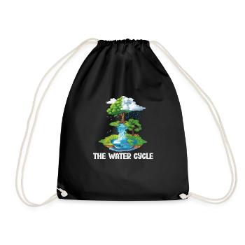Le cycle de l’eau - Météorologie Prévisions météorologiques - Sac de sport léger - noir - Devant