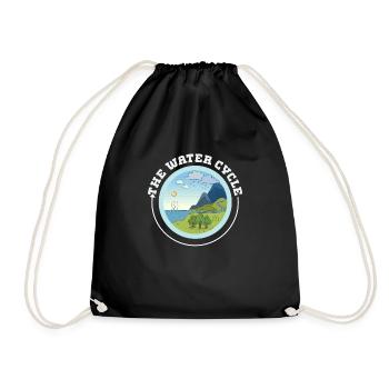 Le cycle de l’eau - Météorologie Prévisions météorologiques - Sac de sport léger - noir - Devant