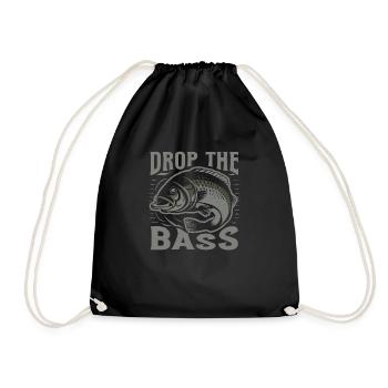 Drop The Bass Dynamic Angler Motif - Drawstring Bag - black - Front