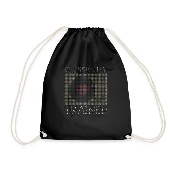 Classically Trained Vintage Schallplattenspieler - Turnbeutel - Schwarz - Vorne