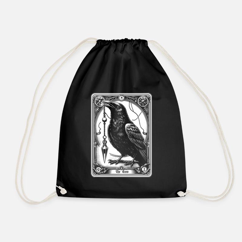 Corbeau Pendule Tarot - Sac de sport léger - noir