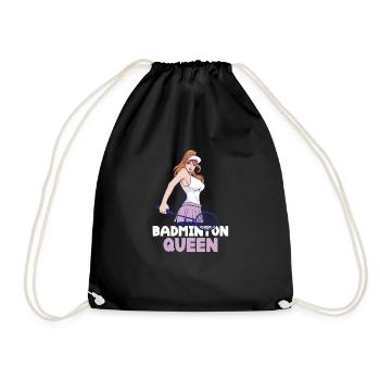 Badminton Queen - Votre passion sur le parcours - Sac de sport léger - noir - Devant