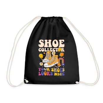 Shoe Shoe Lover Sneaker Addicted - Drawstring Bag - black - Front