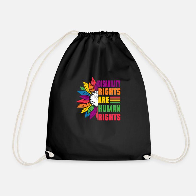 Disability Rights Are Human Rights - - Turnbeutel - Schwarz