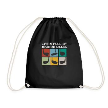 La vie est pleine de choix importants Clubs de golf - Sac de sport léger - noir - Devant