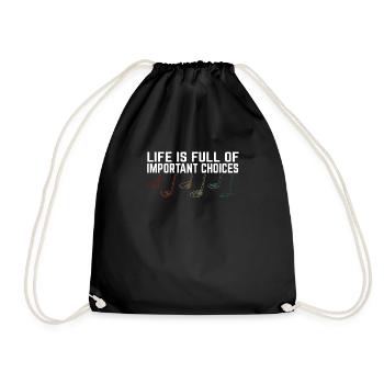 La vie est pleine de choix importants Clubs de golf - Sac de sport léger - noir - Devant