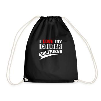 J’adore ma copine cougar - Sac de sport léger - noir - Devant