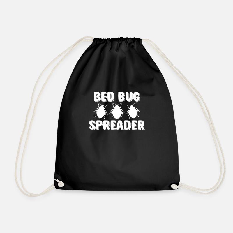 Bed Bug Spreader Lustiger Bettwanzen Spruch - Turnbeutel - Schwarz
