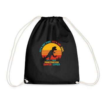 Mangeons les enfants. Mangeons, les enfants. Ponctuation - Sac de sport léger - noir - Devant