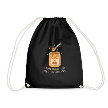 J’aime juste le beurre de cacahuète, d’accord ? Humoristique - Sac de sport léger - noir - Devant