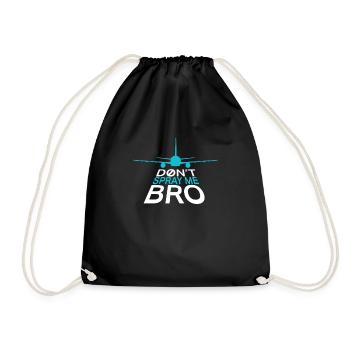 Don’t Spray Me Bro Avion Humour Chemtrail - Sac de sport léger - noir - Devant