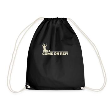Come On Ref! Football Passion Fan - Drawstring Bag - black - Front
