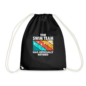 L'équipe de natation est officiellement à la retraite - Sac de sport léger - noir - Devant