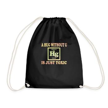 Un câlin sans toi est simplement une chimie toxique - Sac de sport léger - noir - Devant