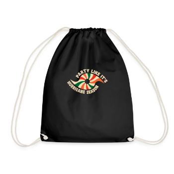 Faites la fête comme si c'était la saison des ouragans Tourbillon coloré - Sac de sport léger - noir - Devant