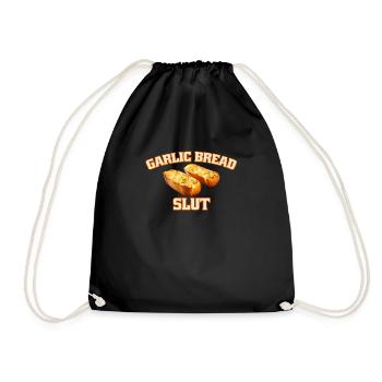 Garlic Bread Liebhaber Humorvolle Knoblauchbrot - Turnbeutel - Schwarz - Vorne