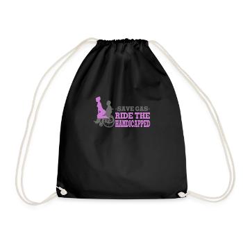 Illustration de l’autonomisation des personnes handicapées pour - Sac de sport léger - noir - Devant