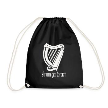 Eirinn Go Brach Gälisch Irisch St. Patricks Day Irland - Turnbeutel - Schwarz - Vorne